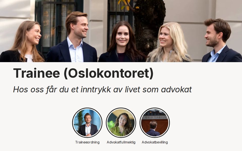 Stillingsannonse fra Wikborg Rein