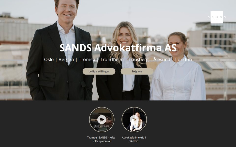 Karrieresiden til SANDS Advokatfirma